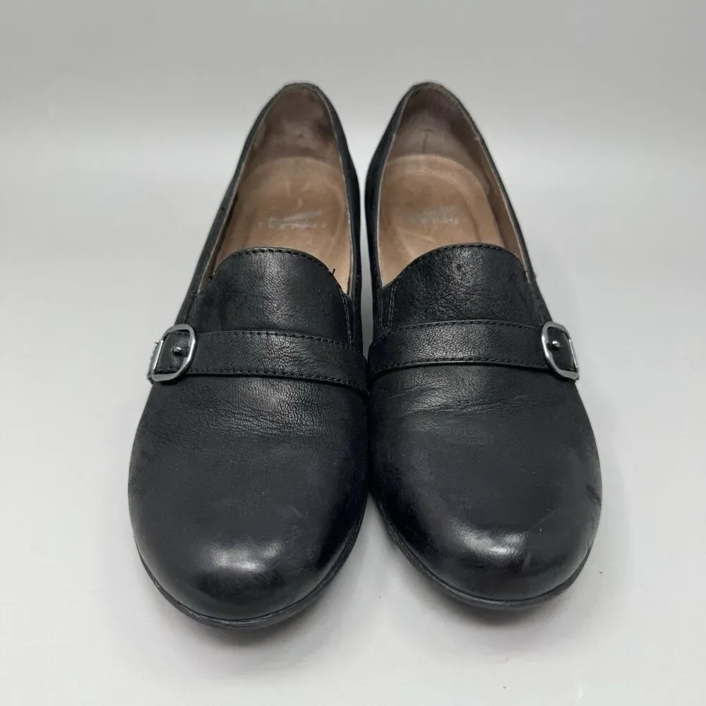 Dansko Rosalie Size 9.5 US Women's Black Leather Shoes Arch Support